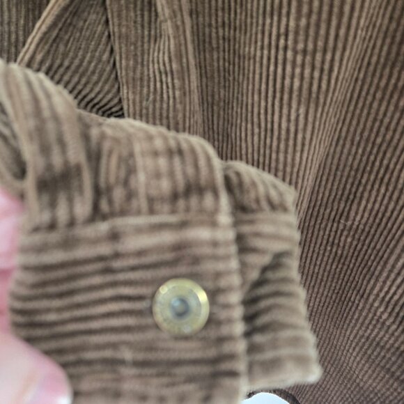 Vintage Best Authentic The Great Outdoors Brown 100% Cotton Corduroy Large - Picture 8 of 12